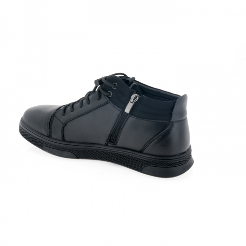 VE021-020 Ботинки мужские, нат.кожа/байка, чёрный фото 8