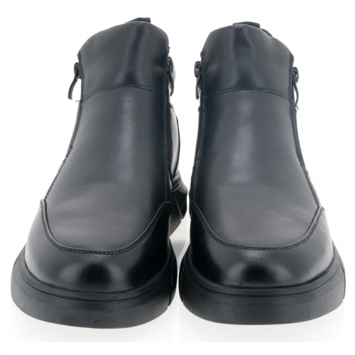 LQ050-011 Ботинки мужские, нат.кожа/шерсть, чёрный фото 15