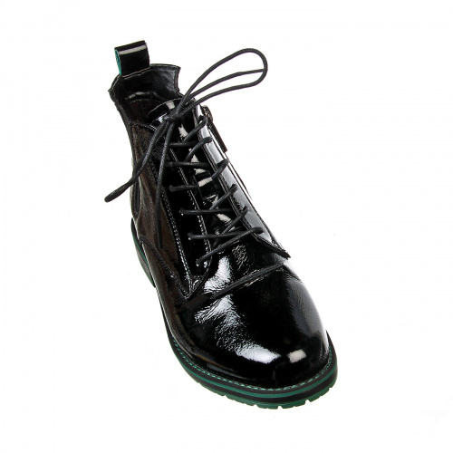 C231-022 Ботинки женские, нат.кожа/байка, чёрный фото 4