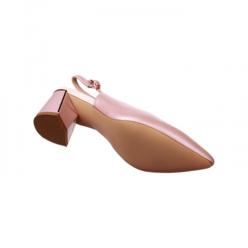 MV717-021 Туфли открытые женские, нат.кожа/иск.кожа, розовый фото 5