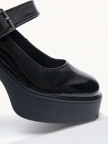 NU513-022 Туфли женские, нат.кожа/иск.кожа, чёрный фото 9