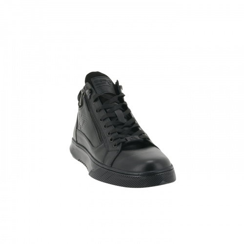 WL070-011 Ботинки мужские, нат.кожа/шерсть, чёрный фото 3