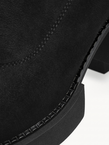 U355-120 Ботинки женские, текстиль/байка, чёрный фото 11