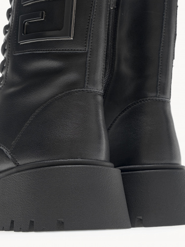 U424-040 Ботинки женские, нат.кожа/шерсть, чёрный фото 20