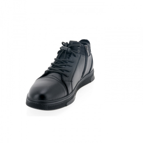 VE021-020 Ботинки мужские, нат.кожа/байка, чёрный фото 5