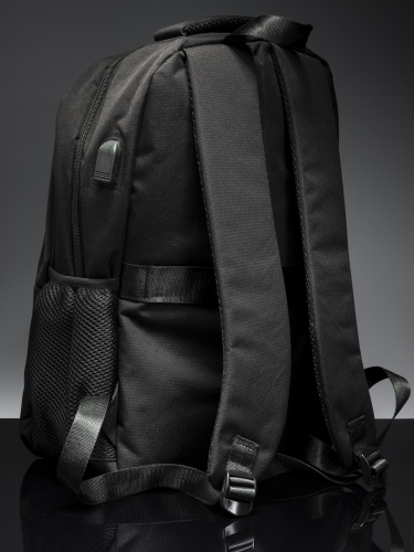 XC018-01 Рюкзак мужской, текстиль/текстиль, чёрный фото 4