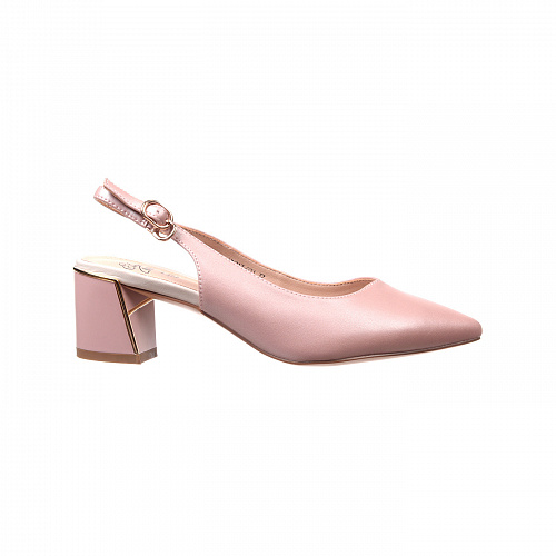 MV717-021 Туфли открытые женские, нат.кожа/иск.кожа, розовый