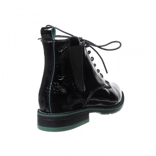 C231-022 Ботинки женские, нат.кожа/байка, чёрный фото 2