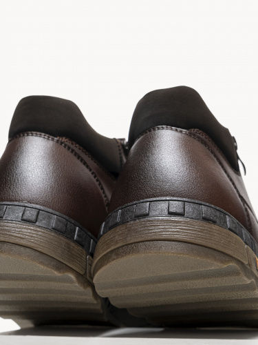 LZ170-081 Ботинки мужские, нат.кожа/шерсть, коричневый фото 9