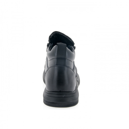 LQ050-011 Ботинки мужские, нат.кожа/шерсть, чёрный фото 10