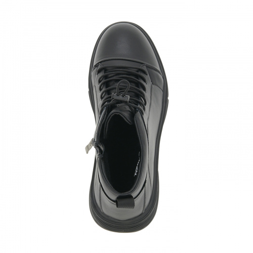 VE100-070 Ботинки мужские, нат.кожа/шерсть, чёрный фото 14