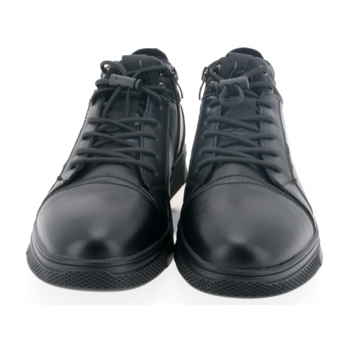 VE021-020 Ботинки мужские, нат.кожа/байка, чёрный фото 15