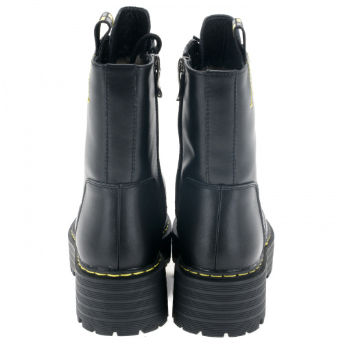 MV736-040 Ботинки женские, нат.кожа/шерсть, чёрный фото 16