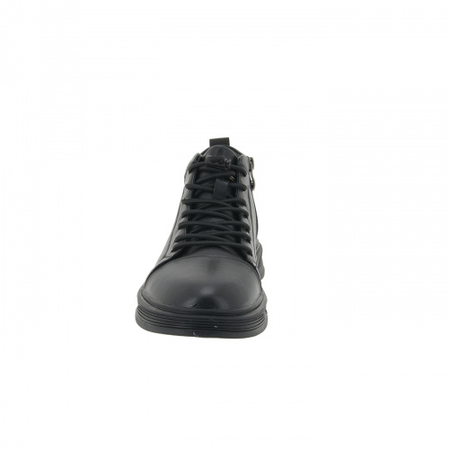 VE100-070 Ботинки мужские, нат.кожа/шерсть, чёрный фото 4