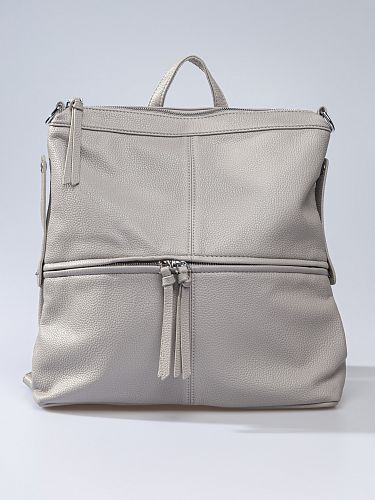 XK059-02 Рюкзак женский, иск.кожа/текстиль, серый